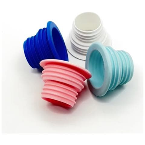 Confezione Da 5 Tappi Antiodore Per Tubi Di Scarico In Silicone Blue - Foto 2