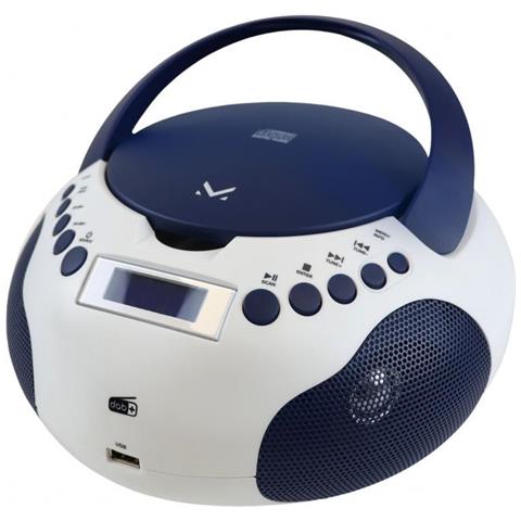RADIOREGISTRATORE DAB C /CD MP3 USB WHITE BLU - Foto 1