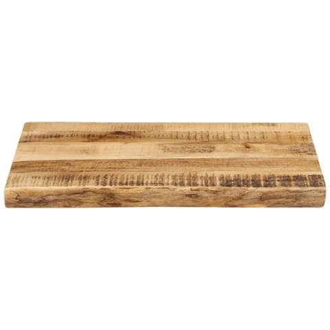 Piano Tavolo Bordi Vivi 60x40x2,5cm Legno Massello Mango Grezzo - Foto 3