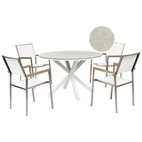 Set Da Pranzo Alluminio Vetro Acciaio Tortora Maletto /grosseto - Foto 2