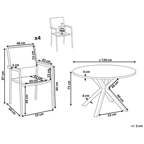 Set Da Pranzo Alluminio Vetro Acciaio Tortora Maletto /grosseto - Foto 8