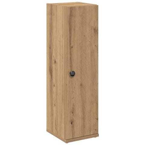 Mobile Da Bagno Con Portarotolo Rovere Artigianale 20,5x22x72cm - Foto 2