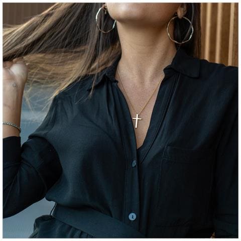 Collana Serasar Premium Da Donna [hope] | Acciaio Chirurgico Inossidabile 316l | Impermeabile | Lunghezza Regolabile | Colore: Argento | Include Portagioie - Foto 6