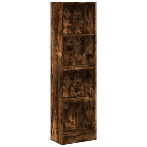 Libreria Rovere Fumo 40x24x143 Cm In Truciolato - Foto 2