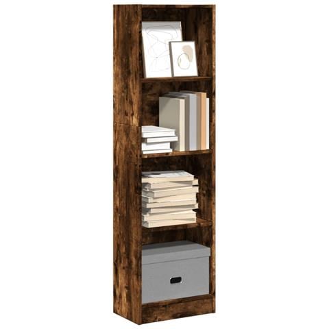 Libreria Rovere Fumo 40x24x143 Cm In Truciolato - Foto 1