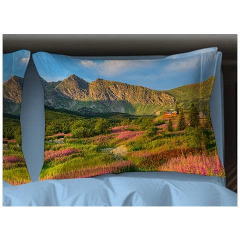 Copripiumino Matrimoniale Stampa Digitale In 100% Cotone Disegno Svizzera - Foto 2