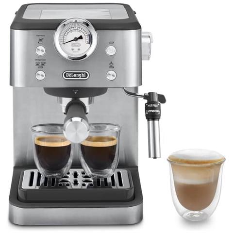 Macchina da Caffè Espresso Semi Automatica EM450.M Serbatoio 1.7 Lt. Potenza 1350 Watt Colore Nero Acciaio Inox - Foto 1