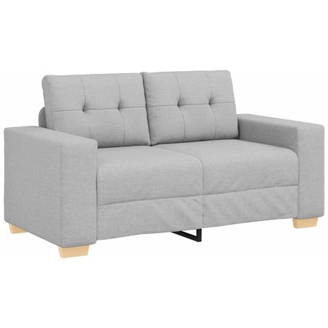 Divano Divanetto Grigio Nuvola 120 cm in Tessuto - Foto 1