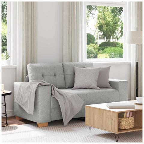 Divano Divanetto Grigio Nuvola 120 cm in Tessuto - Foto 2