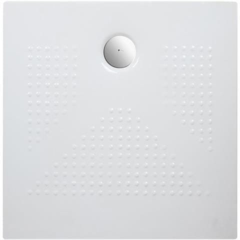 Piatto Doccia Quadrato In Ceramica 90x90 Bianco Lucido H 3.6 Cm - Africa - Foto 1