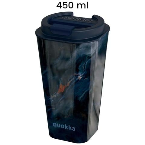 Bicchiere Termico 450ml Doppia Parete Anti-perdita Ermetico Senza Bpa, Blu Scuro - Foto 2