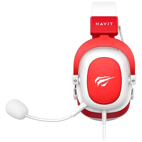 6950676214147 cuffia e auricolare Cuffie Cablato A Padiglione Gaming Rosso, Bianco - Foto 2