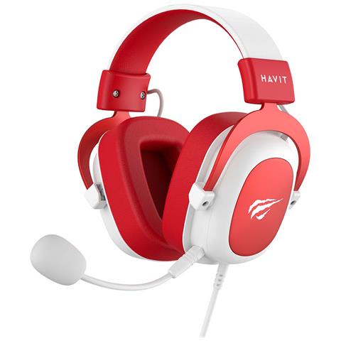 6950676214147 cuffia e auricolare Cuffie Cablato A Padiglione Gaming Rosso, Bianco - Foto 1