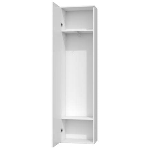 DUO SZAFKA BIEL armadio /guardaroba per camera da letto 2 ripiani 1 porta /porte Bianco - Foto 3