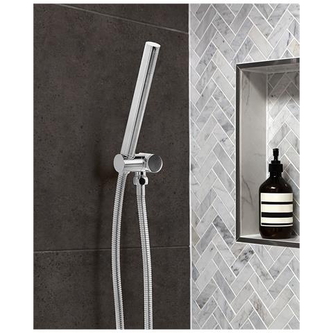 Soffione Doccia Marfau Ottone Argento - Foto 1