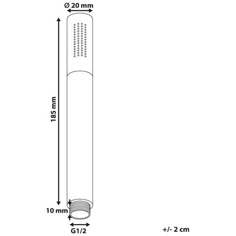 Soffione Doccia Marfau Ottone Argento - Foto 5