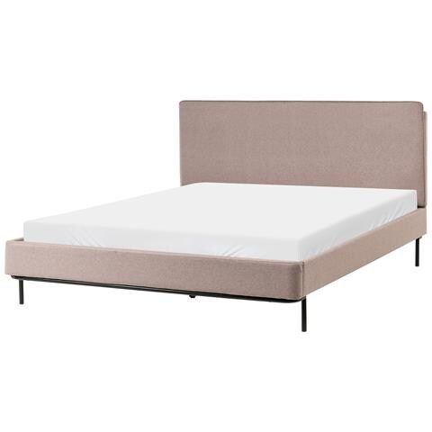 Letto Tessuto Corio 160 X 200 Cm Tortora - Foto 2