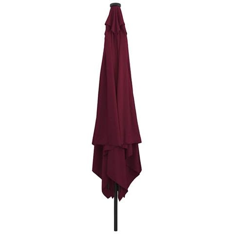 Ombrello da giardino Rosso e Nero 295 x 295 x 245 cm - Foto 2