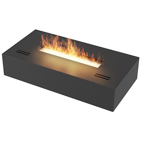 Simple Box - Biocamino Freestanding Da Appoggio Nero Opaco Cm 40 - Peso 10 Kg - Linea Di Fuoco 22 Cm - Foto 1