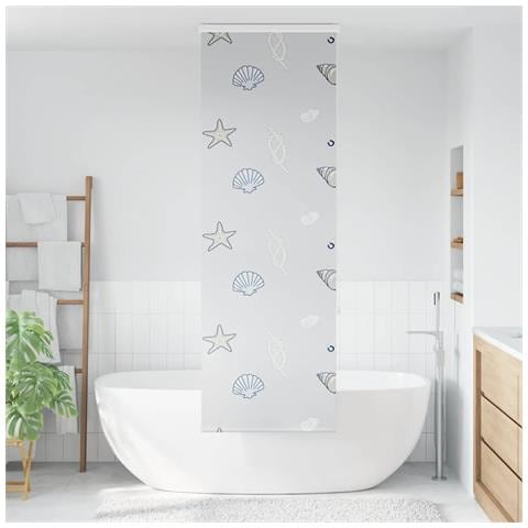 Tenda a Rullo per Doccia Cassonetto 60x240 cm Larghezza Tessuto - Foto 2