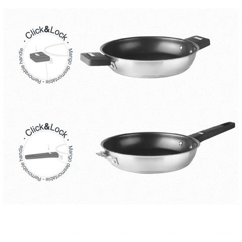 Padella In Acciaio Inox Rivestita Da 24 Cm - 56824 - Foto 2