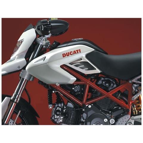 Adesivi 3d Protezioni Laterali Compatibili Per Moto Ducati Hypermotard 2007-2012 - Foto 1