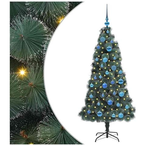 Albero di Natale artificiale preilluminato con set di palline - Foto 1