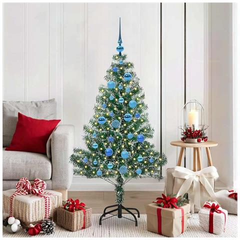 Albero di Natale Artificiale Imbiancato con Luci LED 150 cm - Foto 2
