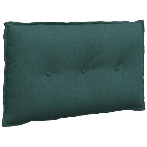 Cuscino per Schiena Verde Scuro 80 x 19 x 50 cm Tessuto - Foto 1