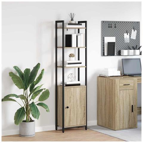 Armadio per Libri Rovere Sonoma 40 x 24 x 161 cm - Foto 2