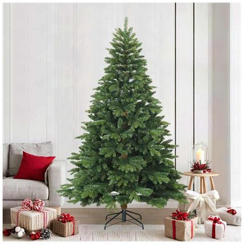 Albero di Natale Artificiale con Rami Pieghevoli Verde 240 cm - Foto 2
