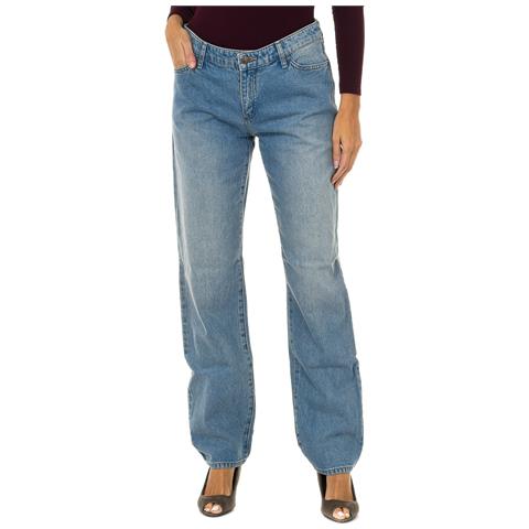 Jeans Lunghi Dal Taglio Dritto 6y5j15-5dwqz Donna - Foto 1