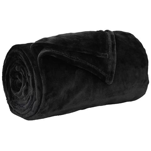 Coperta Nero 150 x 200 cm Panno - Foto 1