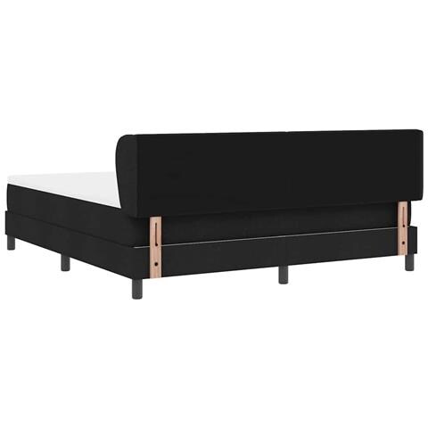 Letto a molle con materasso Nero 180 x 200 cm Tessuto - Foto 9