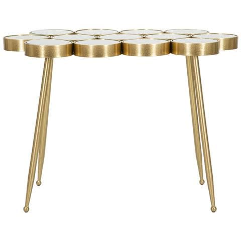 Tavolino Buttle In Ferro Dorato E Specchio 100x55x70 Cm - Foto 2