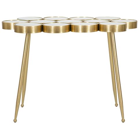 Tavolo Consolle Vkh623-oro-metallo-100x55x70 Cm - Foto 2