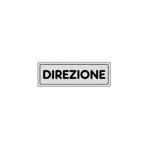 targa adesiva 15x5cm 'direzione' - Foto 1