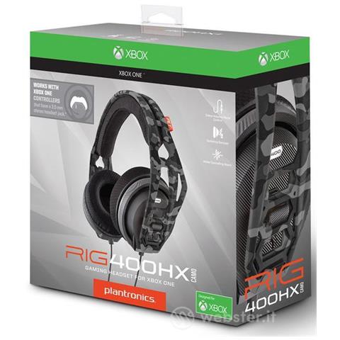 RIG 400HX Camo Cuffia Gaming Stereo Padiglione Auricolare Cablato con Microfono Integrato e Licenza per Xbox One - Foto 4
