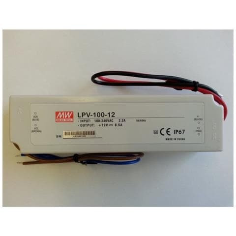Alimentatore 100 W 8,5 A 220v 12 V Dc Waterproof Ip67 Lpv-100-12 - Foto 1