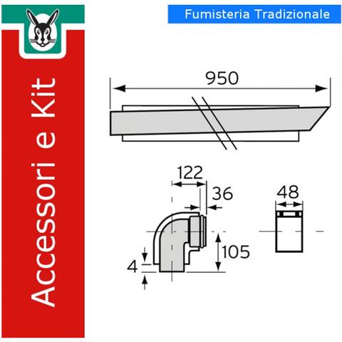 303845 Kit Scarico Coassiale, Con Terminale Antivento - Foto 1