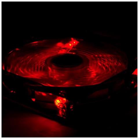 Ventola Da Case Nxcfan120lr Cool Fan 12 Cm Led Rosso - Foto 2