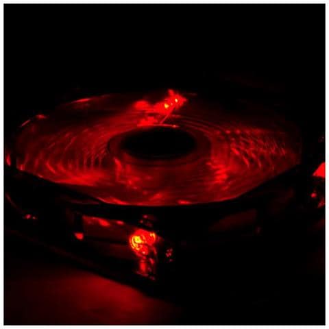 Ventola Da Case Nxcfan120lr Cool Fan 12 Cm Led Rosso - Foto 6