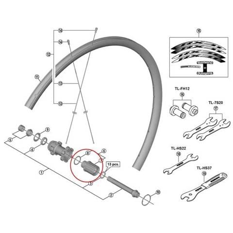 Mozzi Complete Freewheel Body 07c98010 We-rx31 R12 10-11s Ricambi Dei Componenti R12 10-11s - Foto 1