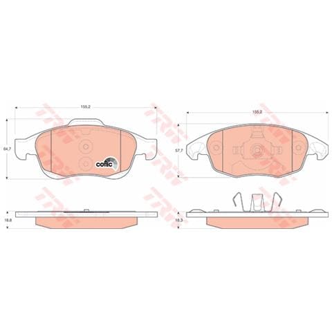 Kit Pastiglie Freno Gdb1690 - Foto 3