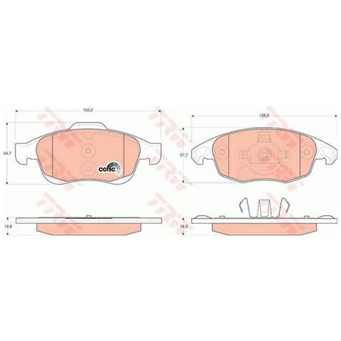 Kit Pastiglie Freno Gdb1690 - Foto 1
