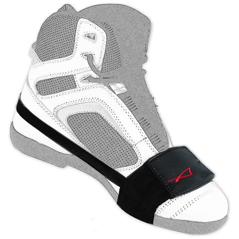 Fascetta Pelle Salva Scarpe Proteggi Accessorio Scarpa Leva Cambio Moto Nero - Foto 1