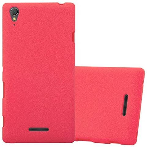 Custodia Compatibile Con Sony Xperia T3 In Frost Rosso - Coperchio Protettivo In Silicone Tpu Flessibile - Foto 1
