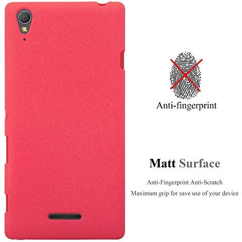 Custodia Compatibile Con Sony Xperia T3 In Frost Rosso - Coperchio Protettivo In Silicone Tpu Flessibile - Foto 2
