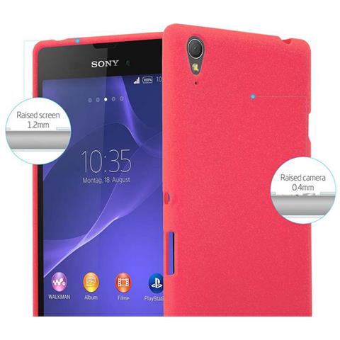 Custodia Compatibile Con Sony Xperia T3 In Frost Rosso - Coperchio Protettivo In Silicone Tpu Flessibile - Foto 9