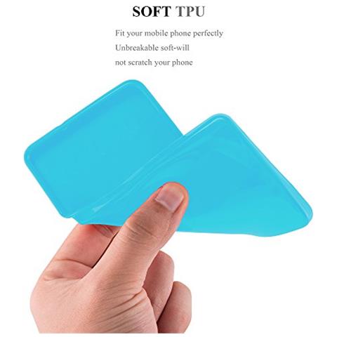 Cadorabo Custodia Compatibile Con Apple Iphone 6 Plus / Iphone 6s Plus In Jelly Celeste - Coperchio Protettivo In Silicone Tpu Flessibile - Foto 2